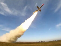 Flamingo cruise missile launch.