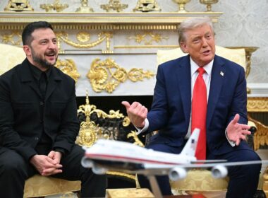 zelenskyy demands everything security while trump hints vague article 5-like protection ukrainian president volodymyr donald meet oval office 18 2025 gettyimages-2230141671 met washington backed delegation european leaders urging support ukraine