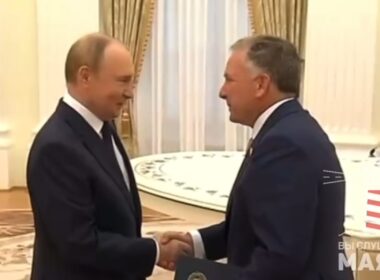 Steve Witkoff and Vladimir Putin in the Kremlin.