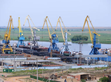 ukraine strikes russian olya port astrakhan oblast targeting vessel iranian drone parts view russia’s key logistics hub used importing military goods iran press service governor ukraine-strike-russian-olya-port-astrakhan-iranian-drone-suppliesjpg has been deliver cargo