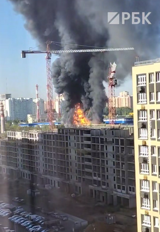 ire broke out at a warehouse in Balashikha, near Moscow