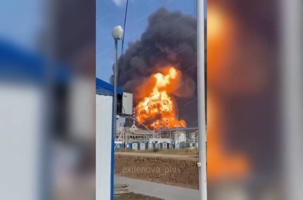 Ukraine drone strike keeps Russia’s only Rostov refinery burning for third day