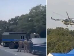 Russian security post near the village of Shchytova
