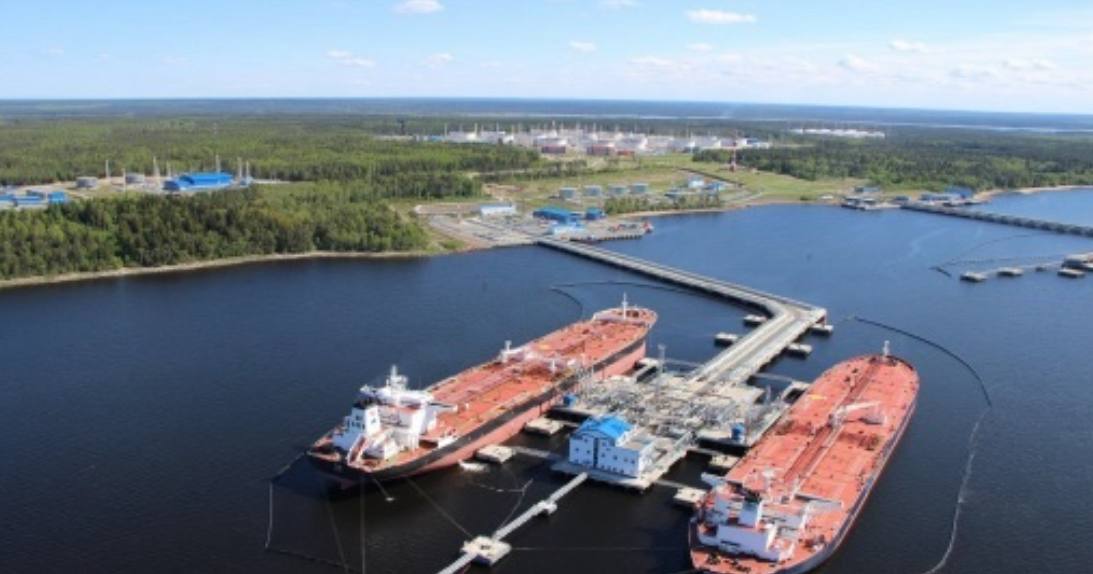 Primorsk oil port in Leningrad Oblast, Russia. Illustrative photo via Astra