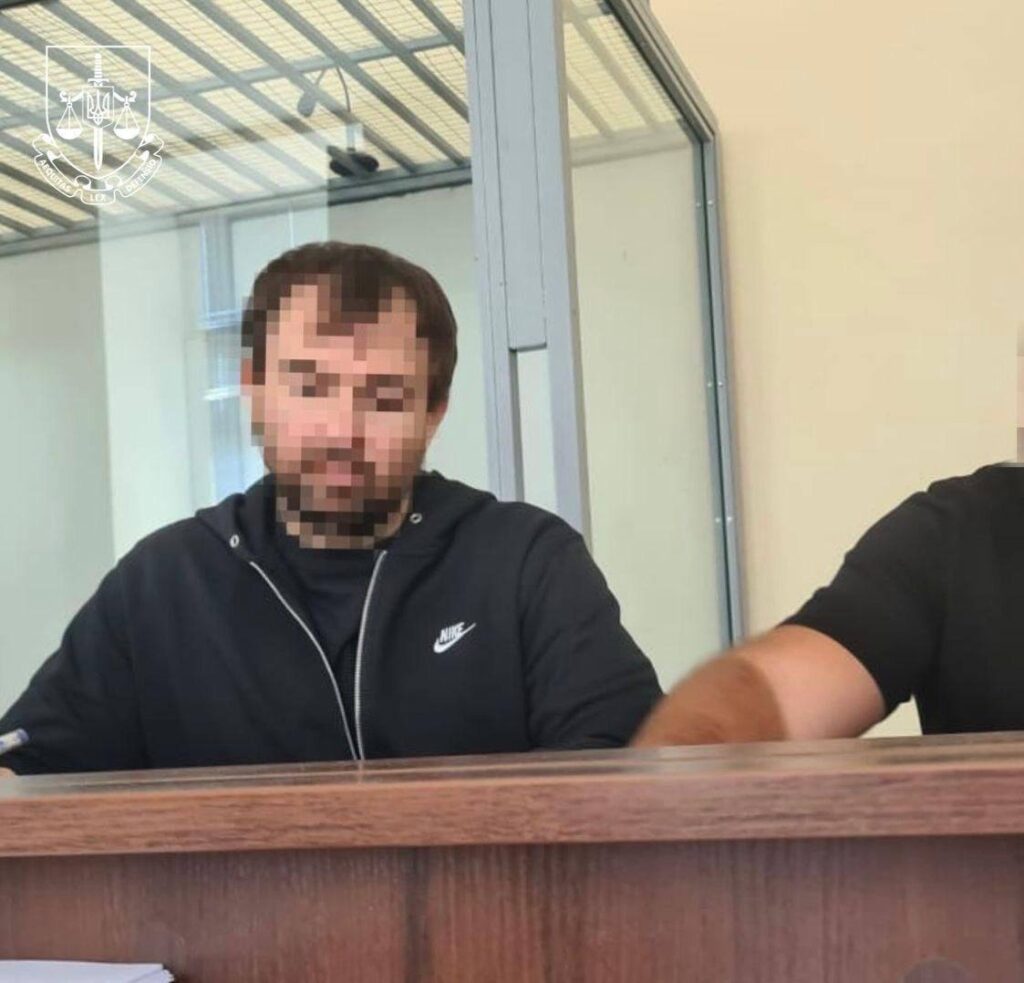 The Prosecutor General's Office released this image with the face blurred, as they did not officially identify the individual charged with high treason. Multiple Ukrainian media outlets, citing law enforcement sources, have identified the suspect as former Ukrainian politician Fedor Khrystenko. Photo: Prosecutor General's Office of Ukraine