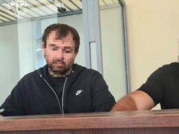 The Prosecutor General's Office released this image with the face blurred, as they did not officially identify the individual charged with high treason. Multiple Ukrainian media outlets, citing law enforcement sources, have identified the suspect as former Ukrainian politician Fedor Khrystenko. Photo: Prosecutor General's Office of Ukraine