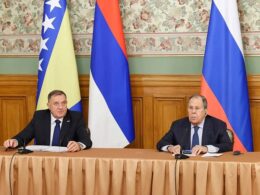 isw kremlin’s europe distraction playbook just opened balkans chapter russian foreign minister sergei lavrov (r) president republika srpska milorad dodik (l) during meeting moscow 9 2025 midru 3 airspace threats