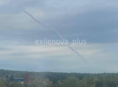 russia claims 44 drones shot down near moscow one night — attack still isn't over yet trace russian surface-to-air missile oblast 23 2025 telegram/exilenova+ 5375069498870200280 local telegram channels posted videos