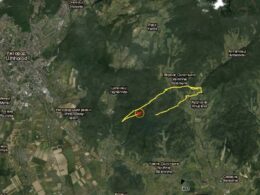 A map of the drone's arrival in Ukraine.