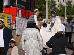 Pilgrims in Uman, Ukraine