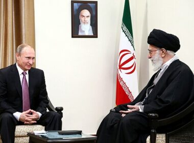 Russian President Vladimir Putin and Iran’s Supreme Leader Ayatollah Khamenei in 2015.