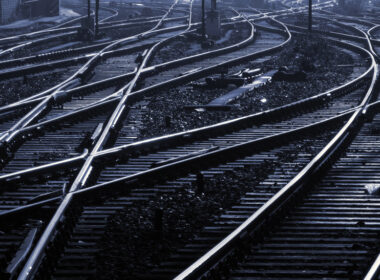 An illustrative image. Railway tracks