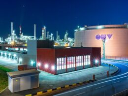 OMV Oil Refinery in Schwechat, Austria.