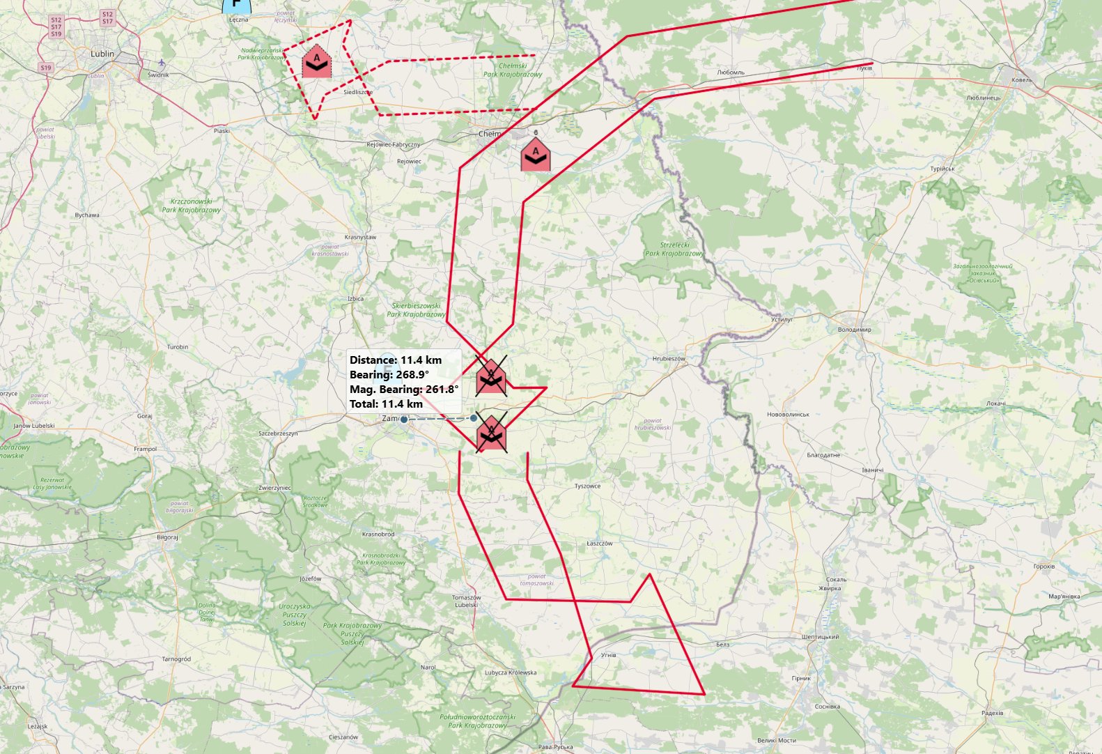remains of russian drones in poland