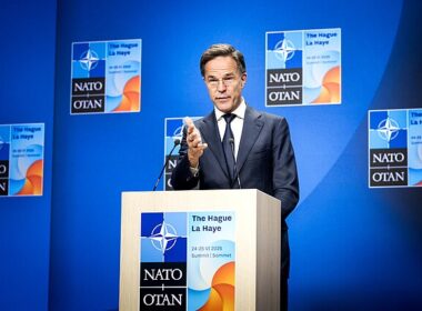 NATO Secretary General Mark Rutte holds the closing press conference of the NATO Summit 2025 in The Hague.