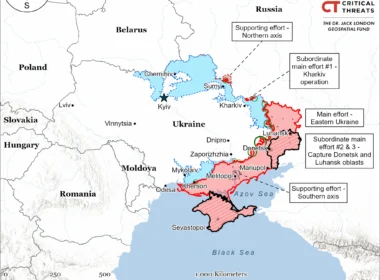 "Assessed control of terrain in the Russo-Ukrainian War on 21 september. Sourse Institute for the Study of War"