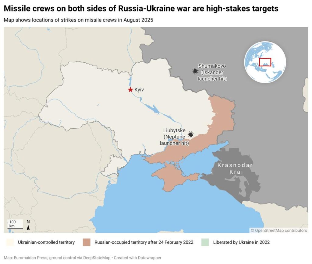 Missile crews targets in Russia-Ukraine war