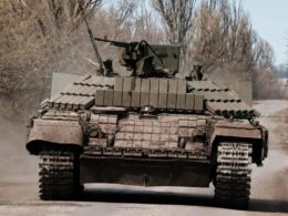A Ukrainian IFV based on a T-64.