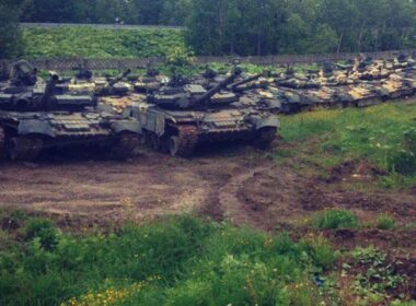 T-80s in storage in Russia.