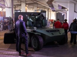 Ukrainian remote armed unmanned ground vehicle weapons