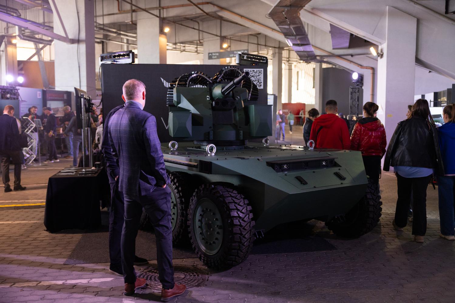 Ukrainian remote armed unmanned ground vehicle weapons