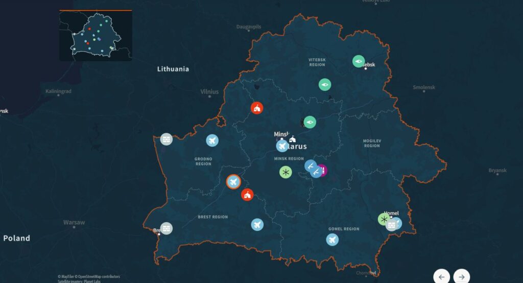 Zapad Russia Belarus military drills map