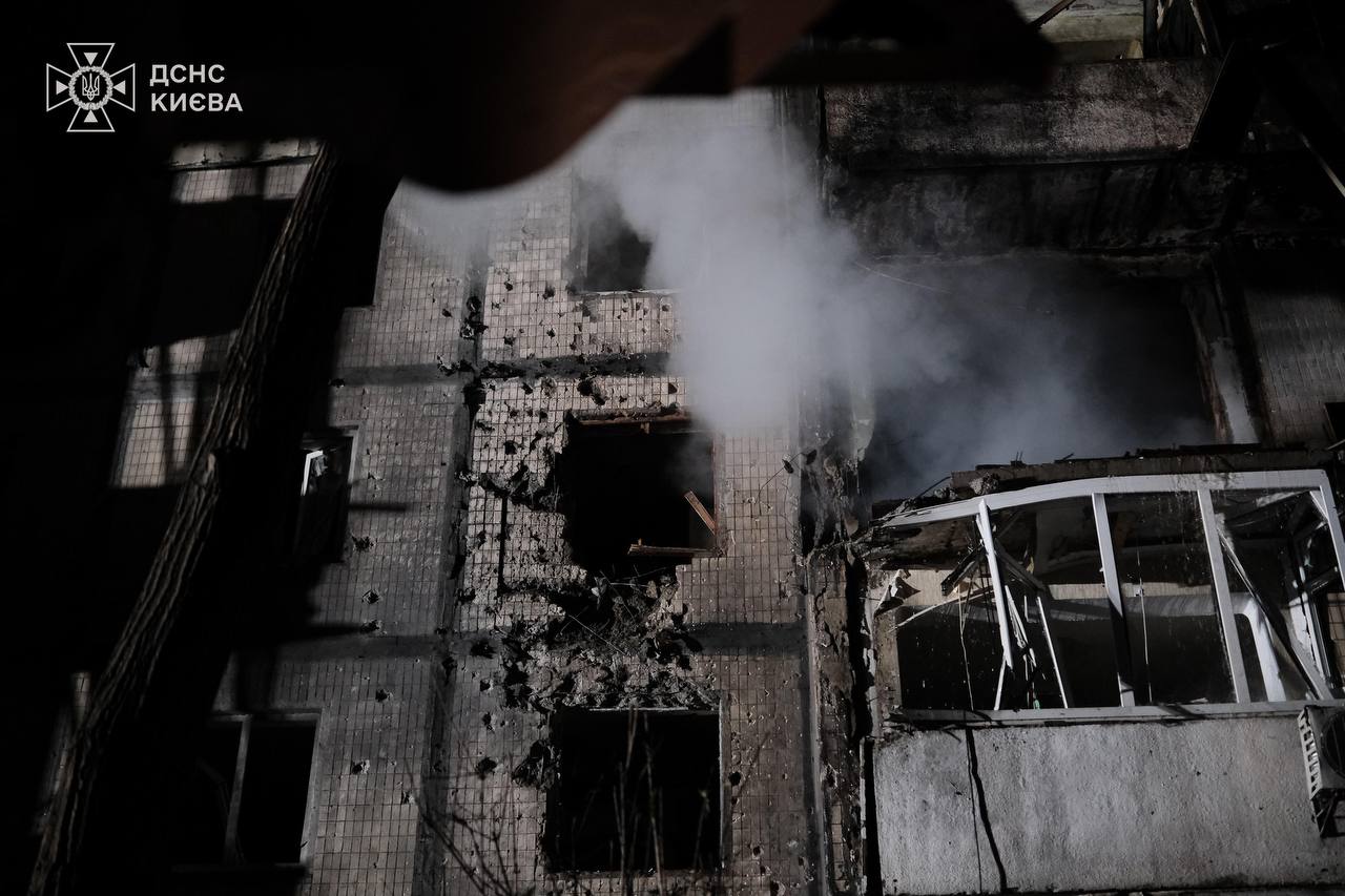 woman dies kyiv basement baby killed russia attacks ukraine record 800+ drones residential building damaged russian air attack overnight 7 2025 telegram/ihor klymenko a39d4a81-ba8b-47f1-b5c6-5b3307579d6b early hours launched one its largest