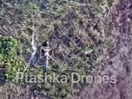 ukrainian drone engineers suggest dropping nets russia’s roadside ambush drones (video) russian trapped under net dropped interceptor antu-drone-net tech group ptashka systems has presented new way counter using drop system