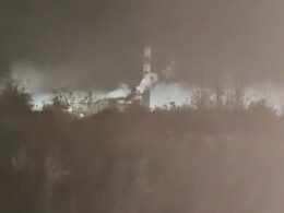 drone strike hits eurochem’s belorechensk fertilizer plant southern russia overnight smoke rises eurochem-belorechenskie minudobreniya after 25 2025 eurochem astra reports ukrainian targeted chemical facility russia’s krasnodar krai setting off fire