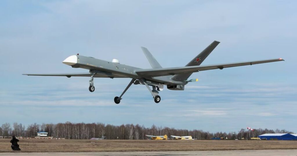 Russia's Orion heavy drone. Photo via Telegram/Madyar.
