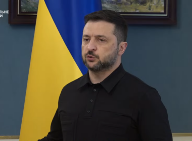 Ukrainian President Volodymyr Zelenskyy speaking at a press conference on 27 September, 2025.