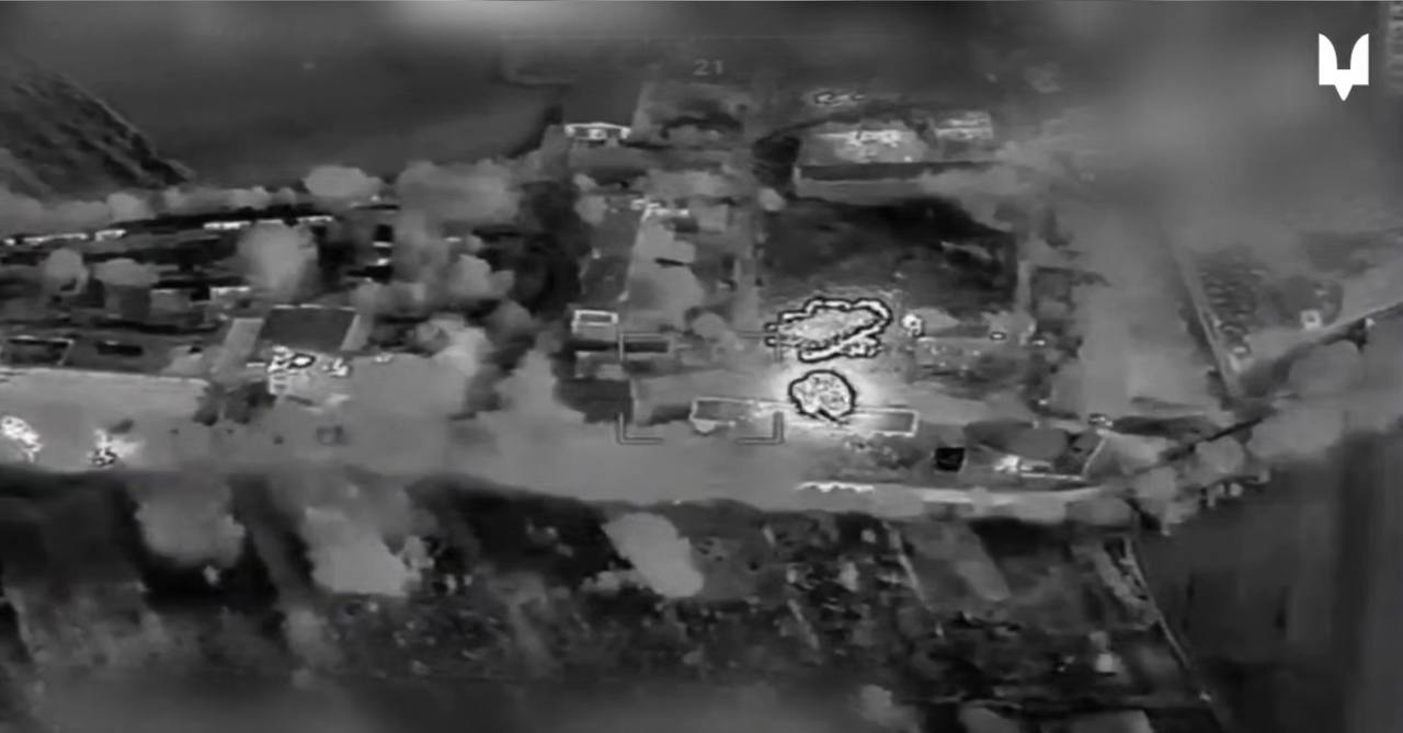 Moment of the strike on the 810th Marine Brigade. Screenshot from SOF video