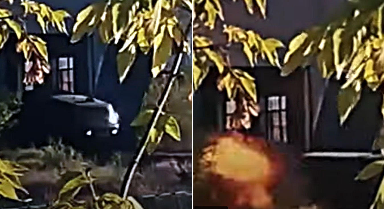 ukraine’s intelligence blew up russian drone crew van melitopol — video hints sabotage frames hur uaz-452 “bukhanka” rolling out workshop occupied followed explosion russian-bukhanka-in-melitopol-goes-boom footage shows before being struck guarded