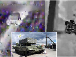 ukrainian achilles drones turn russia’s prized tos-1a thermobaric launchers wreckage kupiansk front drone regiment’s strike one two russian tos‑1a “soncepyok” heavy flamethrower rocket near 29 2025 earlier (source telegram/achilles); reference