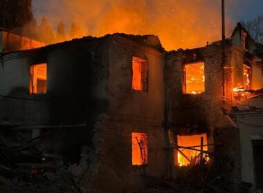 kyiv mother daughter hid bathroom survive — smoke killed instead russia hit home · post fire engulfs building chernihiv after late-night russian drone strike city 25 2025 06c2bdbf-e421-4e59-b900-9336f5883e62 overnight 26