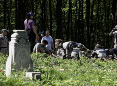 Exhumation in Ukraine.