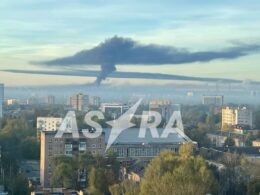 Smoke rises over Yaroslavl as fire breaks out at the Yaroslavnefteorgsintez oil refinery. Local residents shared footage of the incident with Russian Telegram channel Astra.