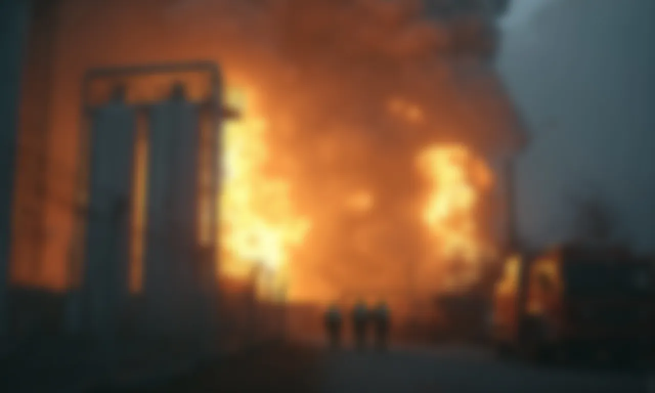 Blaze at Ukrainian gas facility following Russian strike, 3 October, 2025