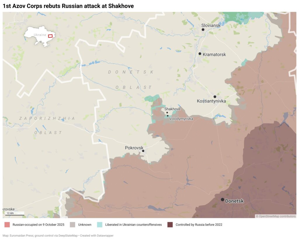 Russians attack near Pokrovsk