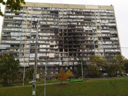 a house in kyiv damaged on 10 oct 2025 russian attack