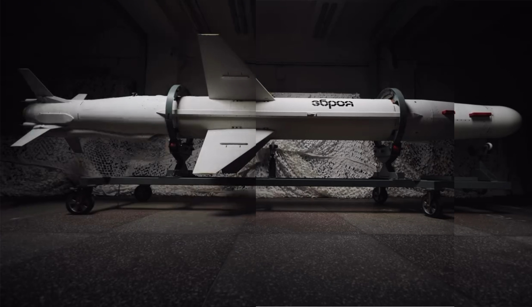 bigger nose longer body larger fins — ukraine’s long neptune missile doesn’t just look different reportedly strikes 1000 km away first official long-range neptune-d cruise zbroyaua bez-ymeny-1-9 state-owned defense conglomerate