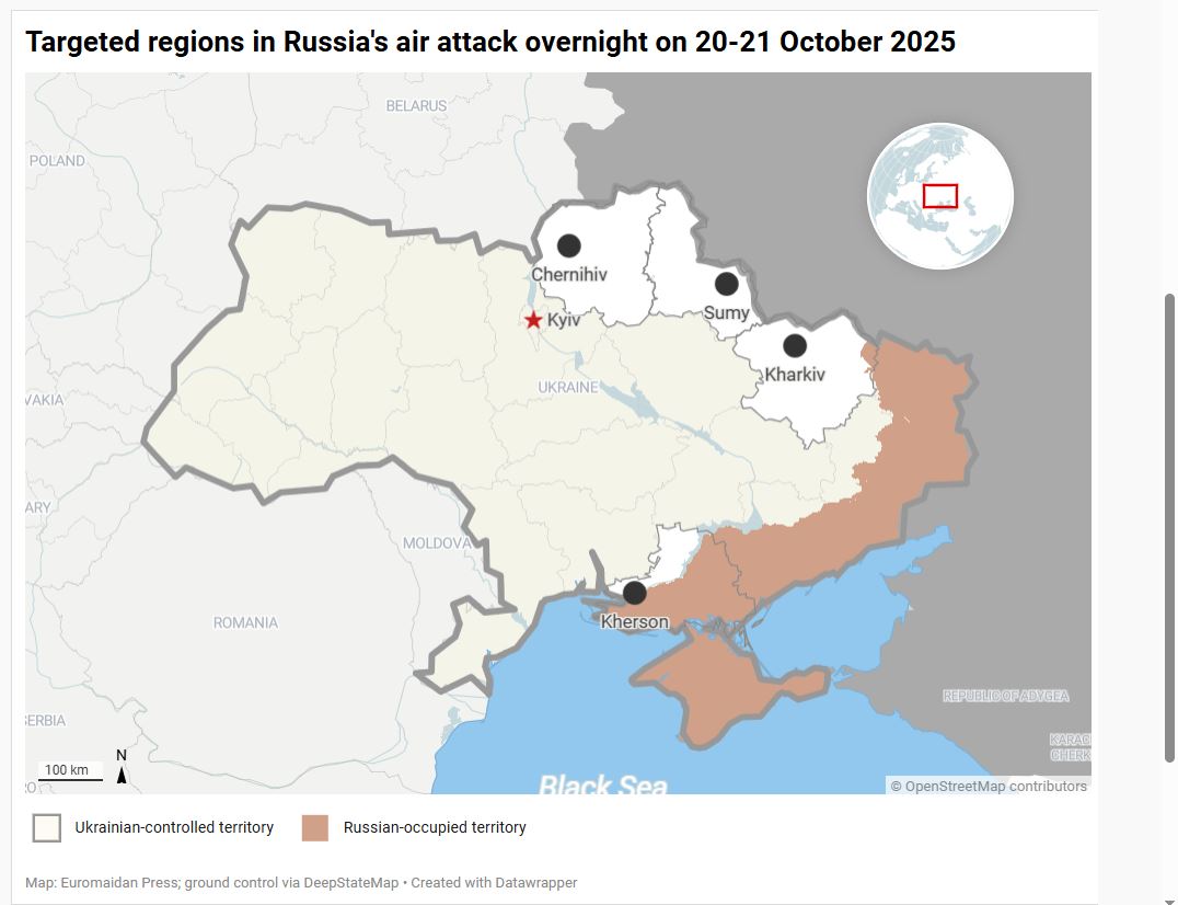 russia hammers kharkiv kab bombs drones target kherson power grid chernihiv sumy oblasts · post capture ukraine news ukrainian reports