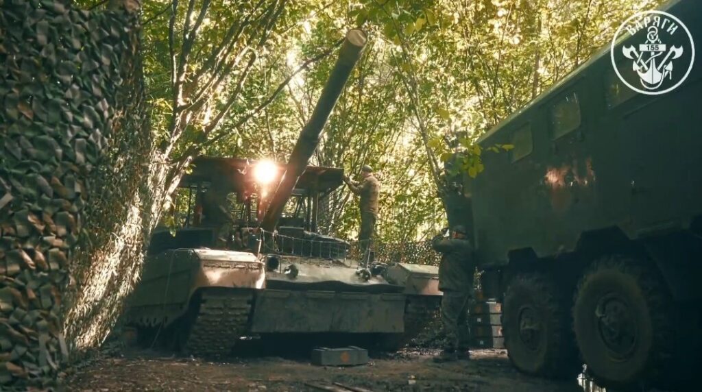 A Russian marine corps T-80BVM tank.