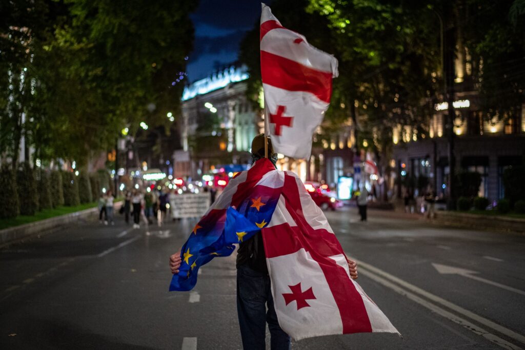 Georgia protests against pro-Russian georgian dream Russian influence