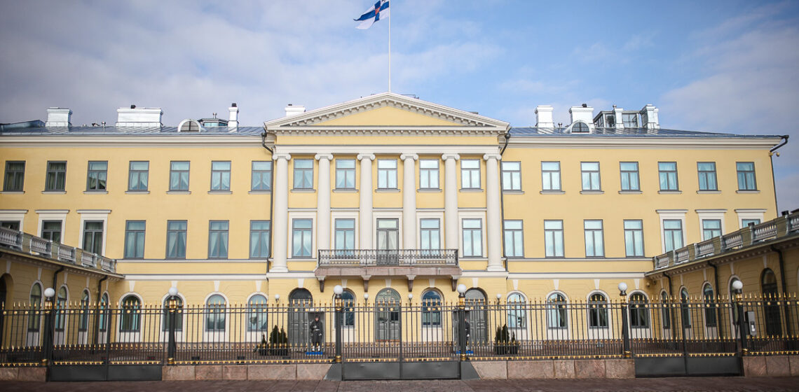 Presidential Palace in Helsinki.