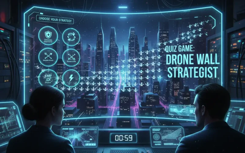 Quiz Game: Drone wall strategist