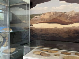 Exhibition of artifacts from Kam'yana Mohyla, a UNESCO World Heritage candidate site in now occupied Zaporizhzhia Oblast.