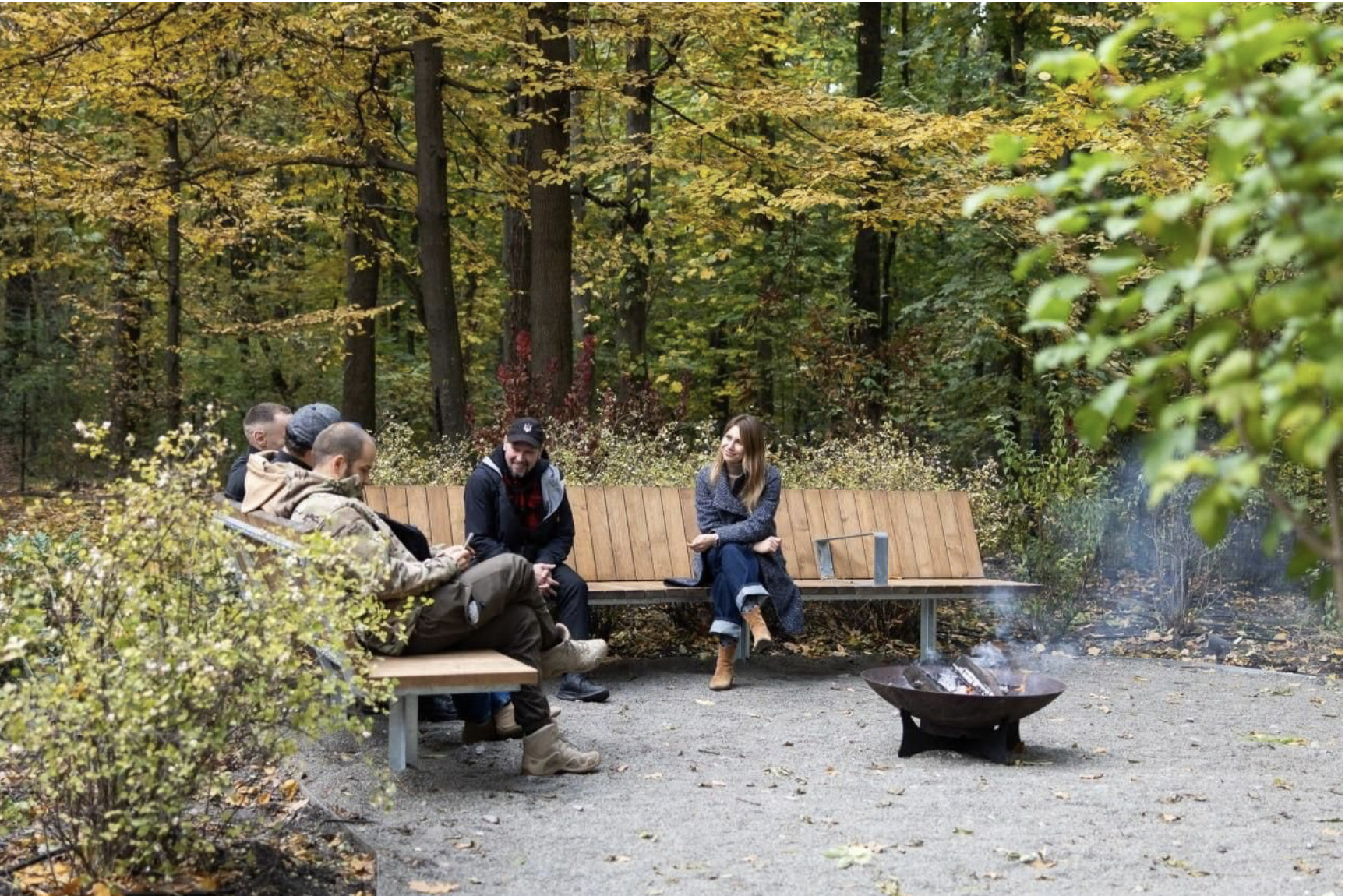 A therapeutic garden opened at Kyiv's VDNKh on October 17 to support emotional recovery for veterans, military personnel and civilians affected by war trauma through contact with nature.