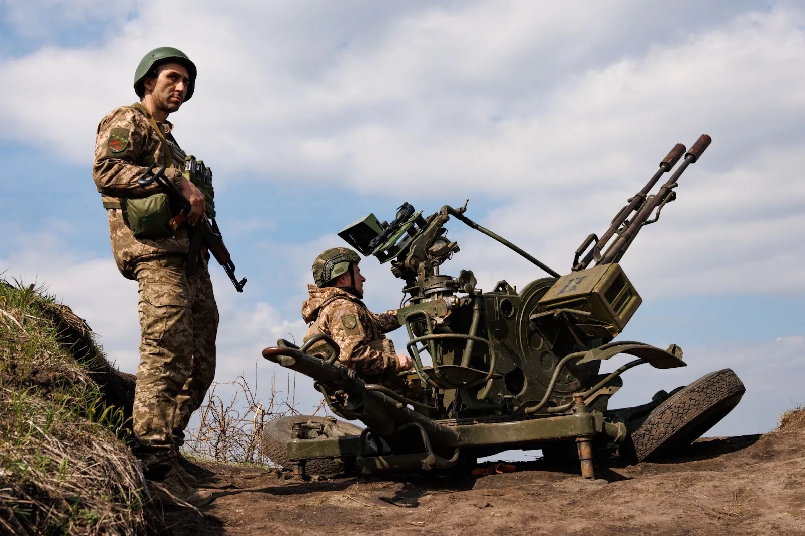 Ukraine anti-air defense underground drones