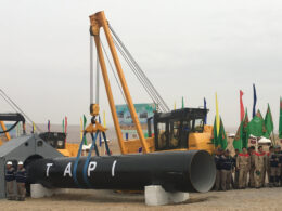 completion of the first section of TAPI pipeline